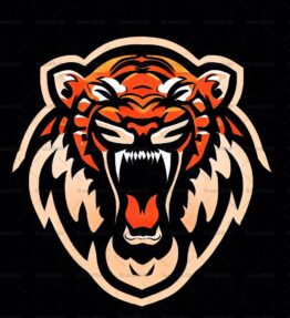 Brüllender Tiger